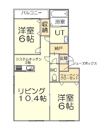 コスモルラシオンの物件間取画像